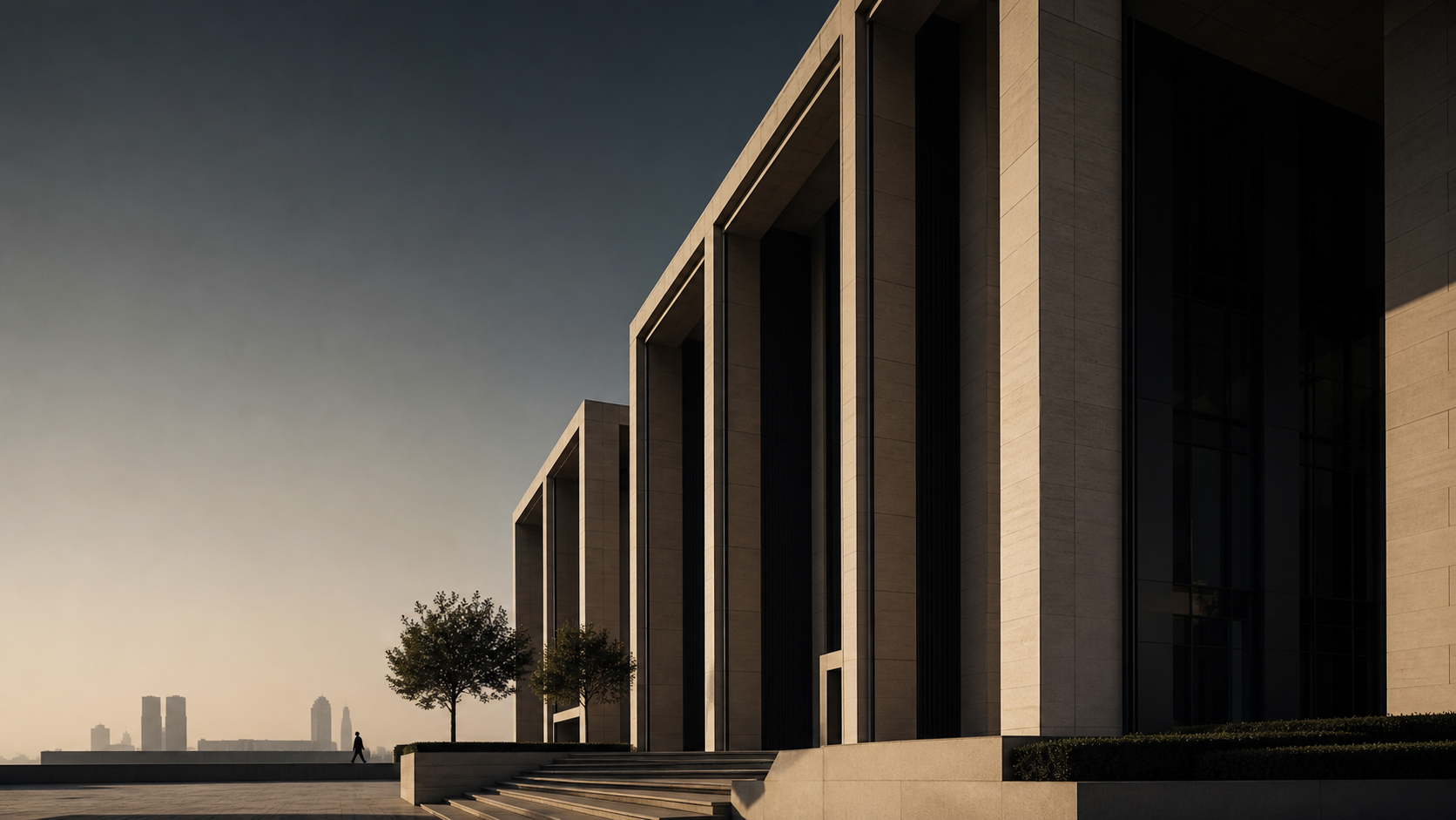 Institutional architecture representing Dubai real estate market intelligence